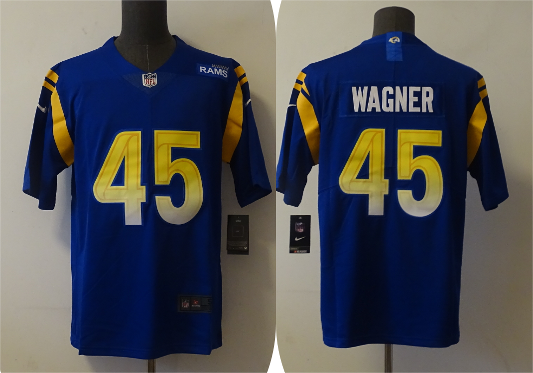 Men's Los Angeles Rams Bobby Wagner #45 Blue Jersey